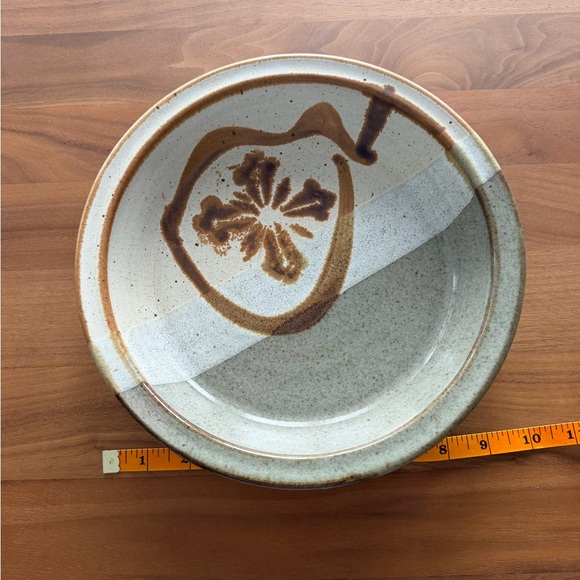 Other - Handcrafted Ceramic Pie Plate, Serving Plate with Artistic Design. 10”x 1.5”deep